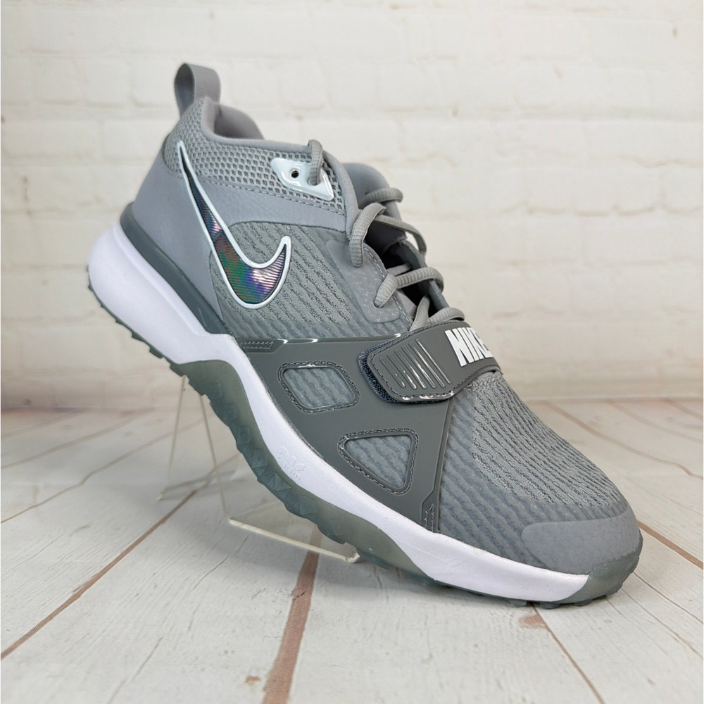 Nike Air Zoom Diamond Elite Turf Gray Baseball Shoes Mens Size 12 FN4250-001